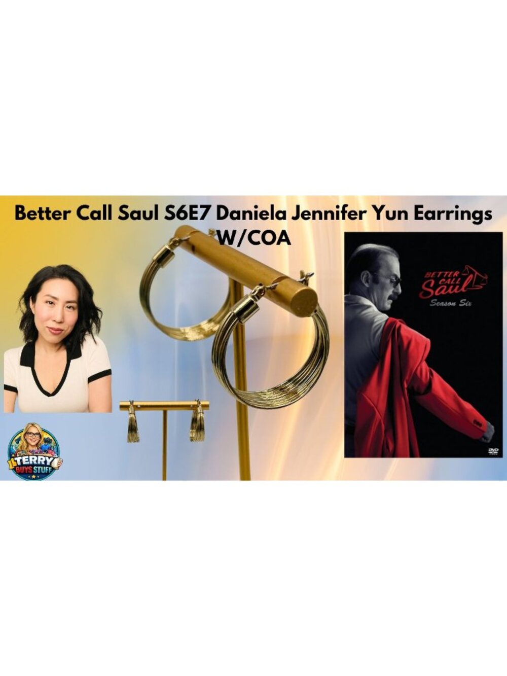 Better Call Saul S6E7 Daniela Jennifer Yun Earrings PropHaus COA AMC